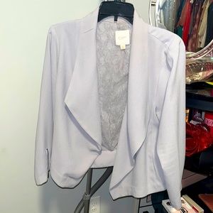 Business casual blazer lined with lace inside